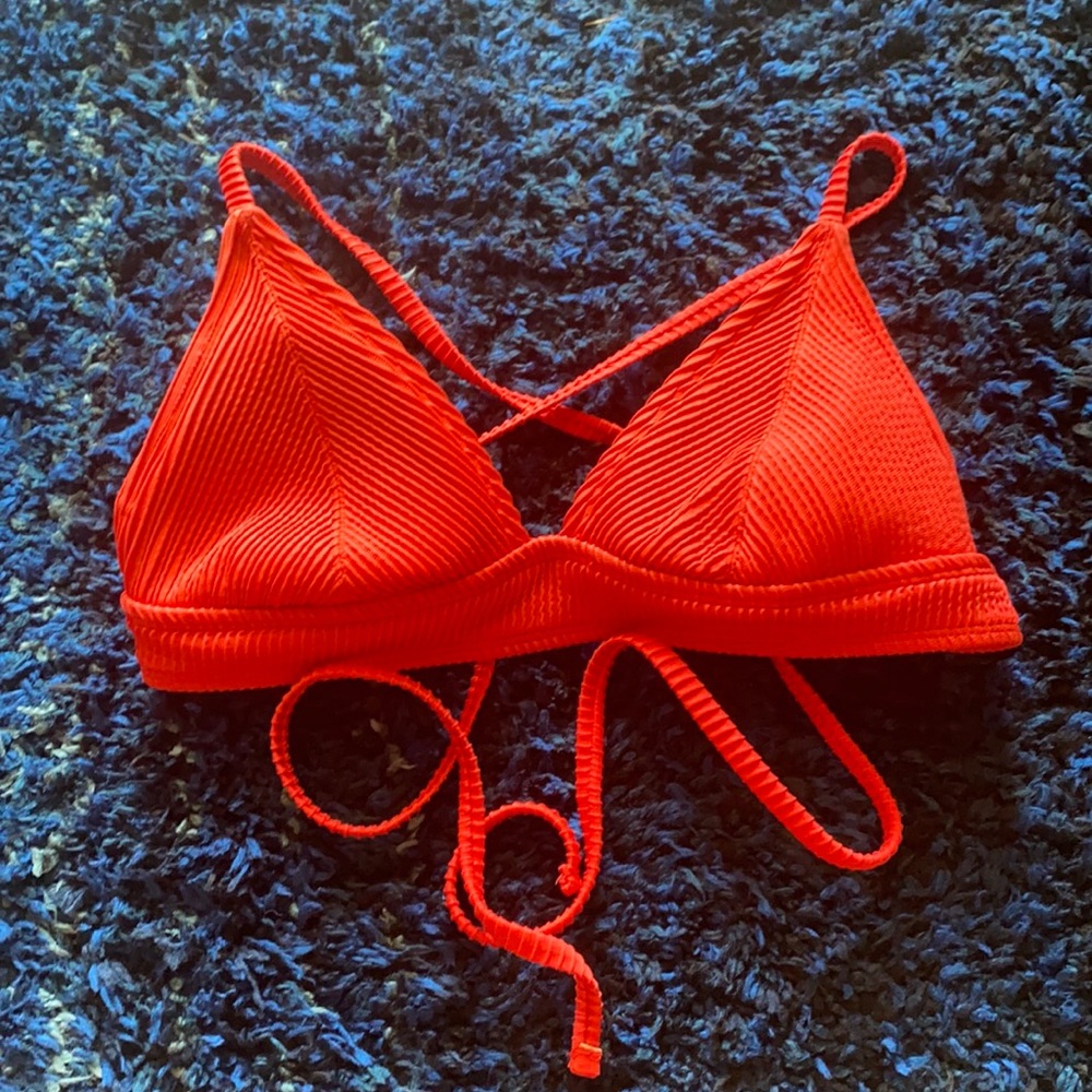 Red target swim suit